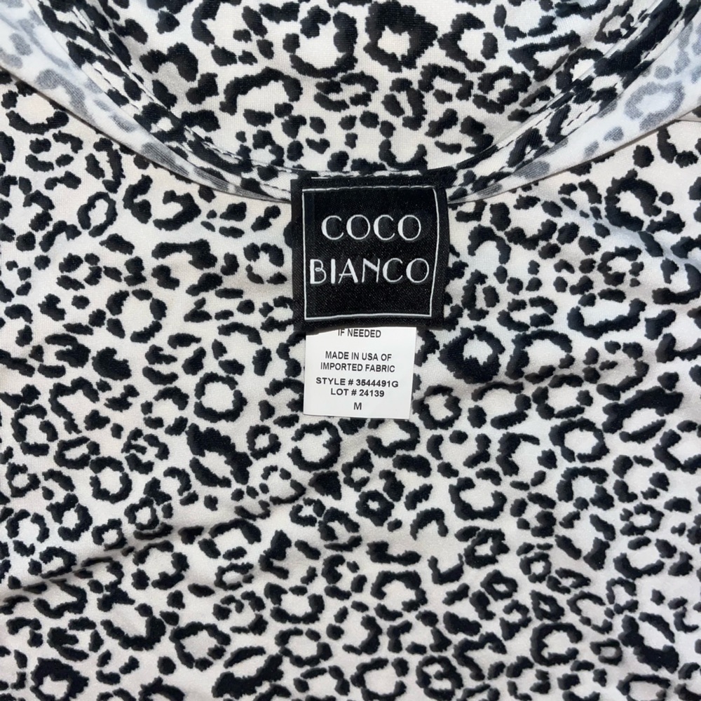 COCO BIANCO Animal, Print Bell, Sleeve, Top Size‎ M - Picture 11 of 13
